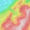 Mapa topográfico Malleval-en-Vercors, altitude, relevo