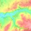 Mapa topográfico Saint-Civran, altitude, relevo