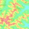Mapa topográfico Gaujac, altitude, relevo