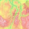 Mapa topográfico Hells Canyon National Recreation Area, altitude, relevo