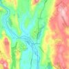 Mapa topográfico New Milford, altitude, relevo