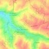 Mapa topográfico Bermerain, altitude, relevo