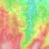 Mapa topográfico Saint-Flour-de-Mercoire, altitude, relevo