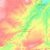 Mapa topográfico Governador Dix-Sept Rosado, altitude, relevo