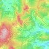 Mapa topográfico Abriola, altitude, relevo