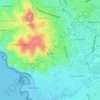 Mapa topográfico Périer, altitude, relevo