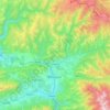 Mapa topográfico Petrila, altitude, relevo