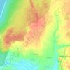 Mapa topográfico Coimbrão, altitude, relevo