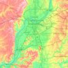 Mapa topográfico Louisville, altitude, relevo