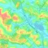 Mapa topográfico Tabajara, altitude, relevo