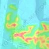 Mapa topográfico El Cepillo, altitude, relevo