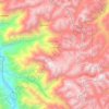 Mapa topográfico Condormarca, altitude, relevo