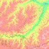 Mapa topográfico Epitaciolândia, altitude, relevo