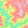 Mapa topográfico Chillia, altitude, relevo