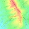 Mapa topográfico Thimbleby, altitude, relevo