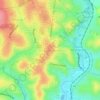 Mapa topográfico Eltham North, altitude, relevo