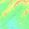 Mapa topográfico Betânia, altitude, relevo