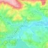 Mapa topográfico Chew Magna, altitude, relevo