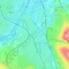 Mapa topográfico Le Coteau, altitude, relevo