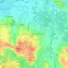 Mapa topográfico Montcet, altitude, relevo
