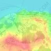 Mapa topográfico Yvoire, altitude, relevo