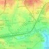 Mapa topográfico Elsmere, altitude, relevo