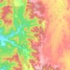 Mapa topográfico Banoon, altitude, relevo