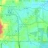 Mapa topográfico Nossa Senhora da Salete, altitude, relevo