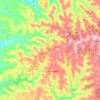 Mapa topográfico Planalto Alegre, altitude, relevo