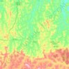 Mapa topográfico Cantagalo, altitude, relevo