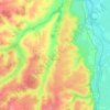 Mapa topográfico Luneau, altitude, relevo