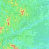 Mapa topográfico Guaraná, altitude, relevo