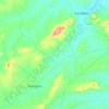 Mapa topográfico Papagaio, altitude, relevo