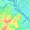 Mapa topográfico Jaguaré, altitude, relevo
