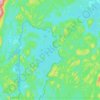 Mapa topográfico Lady Evelyn Lake, altitude, relevo