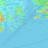 Mapa topográfico 珠海市, altitude, relevo