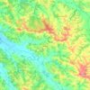 Mapa topográfico Aignan, altitude, relevo