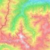 Mapa topográfico Stelvio, altitude, relevo