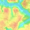 Mapa topográfico Paratibe, altitude, relevo