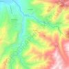Mapa topográfico Chuga, altitude, relevo