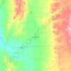 Mapa topográfico Booborowie, altitude, relevo
