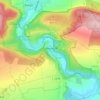Mapa topográfico Günserode, altitude, relevo