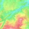 Mapa topográfico Souvigny, altitude, relevo
