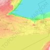 Mapa topográfico Niagara Peninsula, altitude, relevo