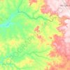 Mapa topográfico Alcinópolis, altitude, relevo