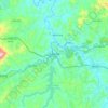 Mapa topográfico Juatuba, altitude, relevo