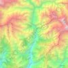 Mapa topográfico Dharche, altitude, relevo