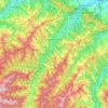 Mapa topográfico Casola Valsenio, altitude, relevo