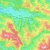 Mapa topográfico Cransac, altitude, relevo