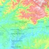 Mapa topográfico Vale dos Sinos, altitude, relevo